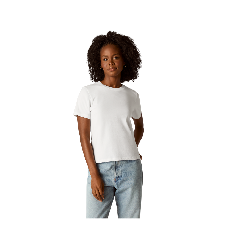 Women's Pima Cotton Crew Neck T-Shirt Y4