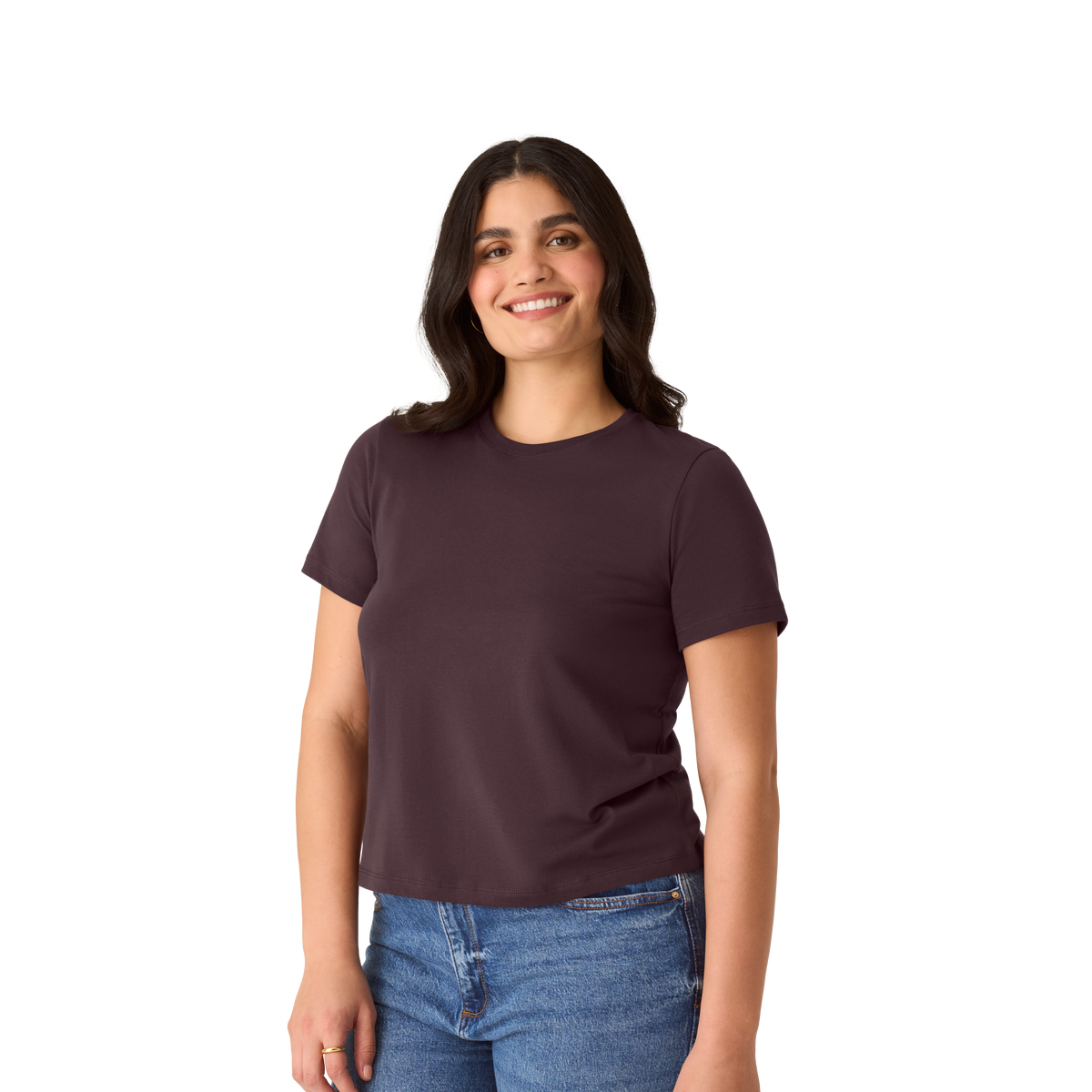 Women's Pima Cotton Crew Neck T-Shirt
