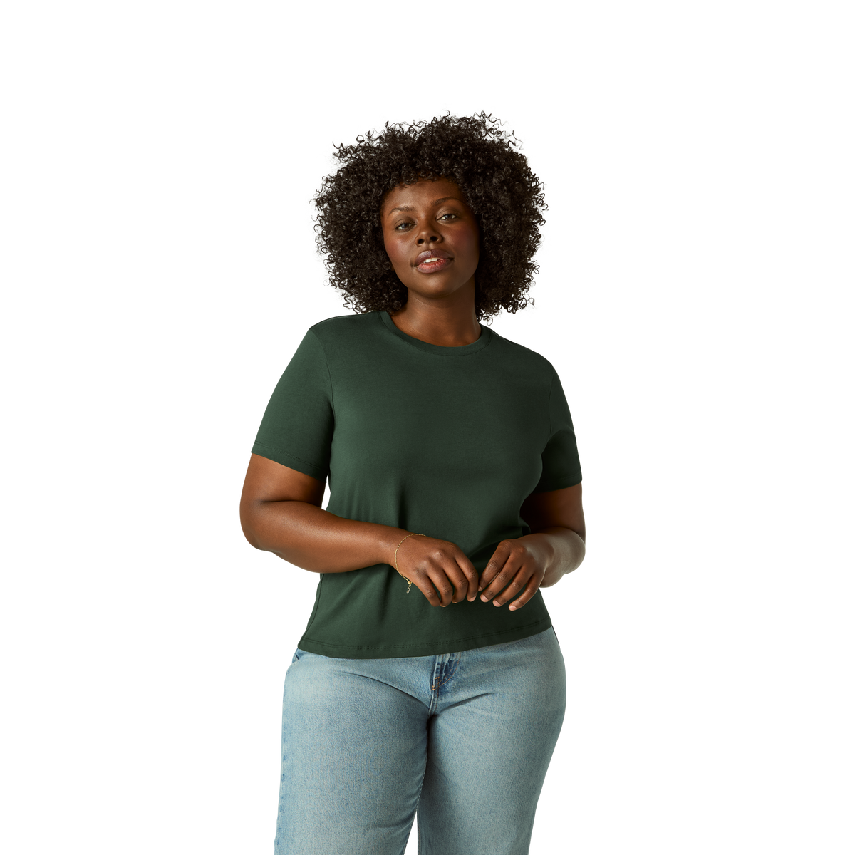 Women's Pima Cotton Crew Neck T-Shirt