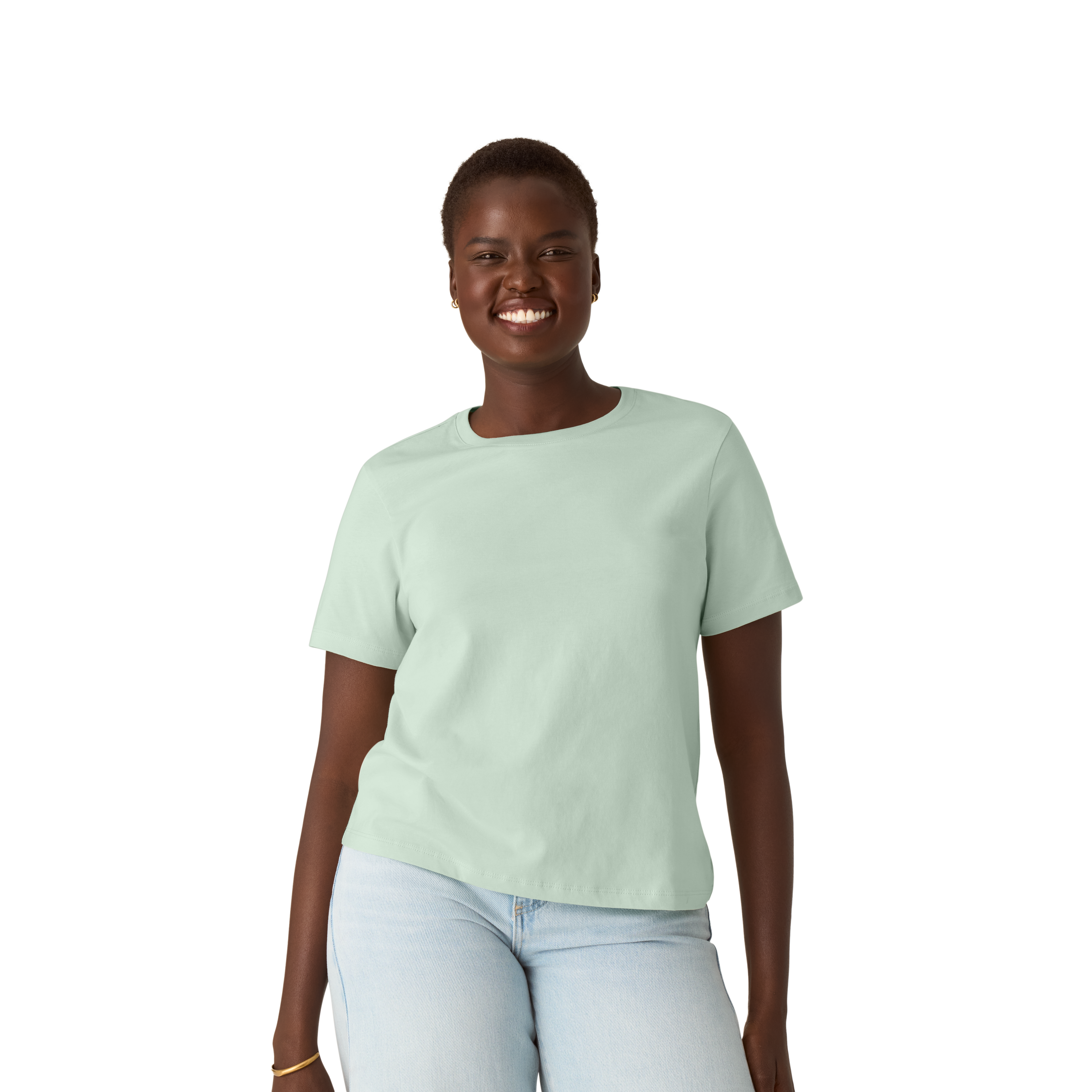 Women's Pima Cotton Crew Neck T-Shirt