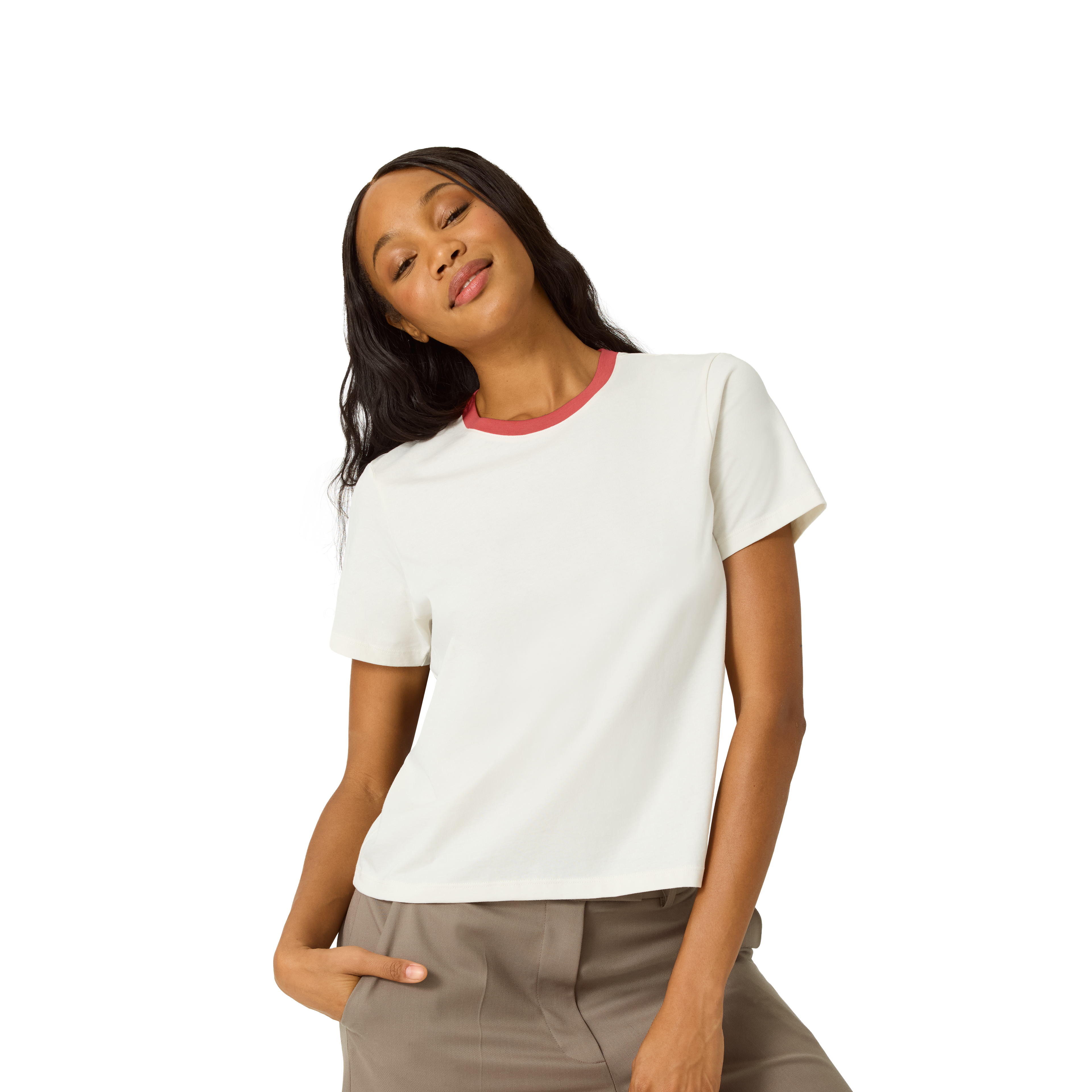 Women's Pima Cotton Crew Neck T-Shirt