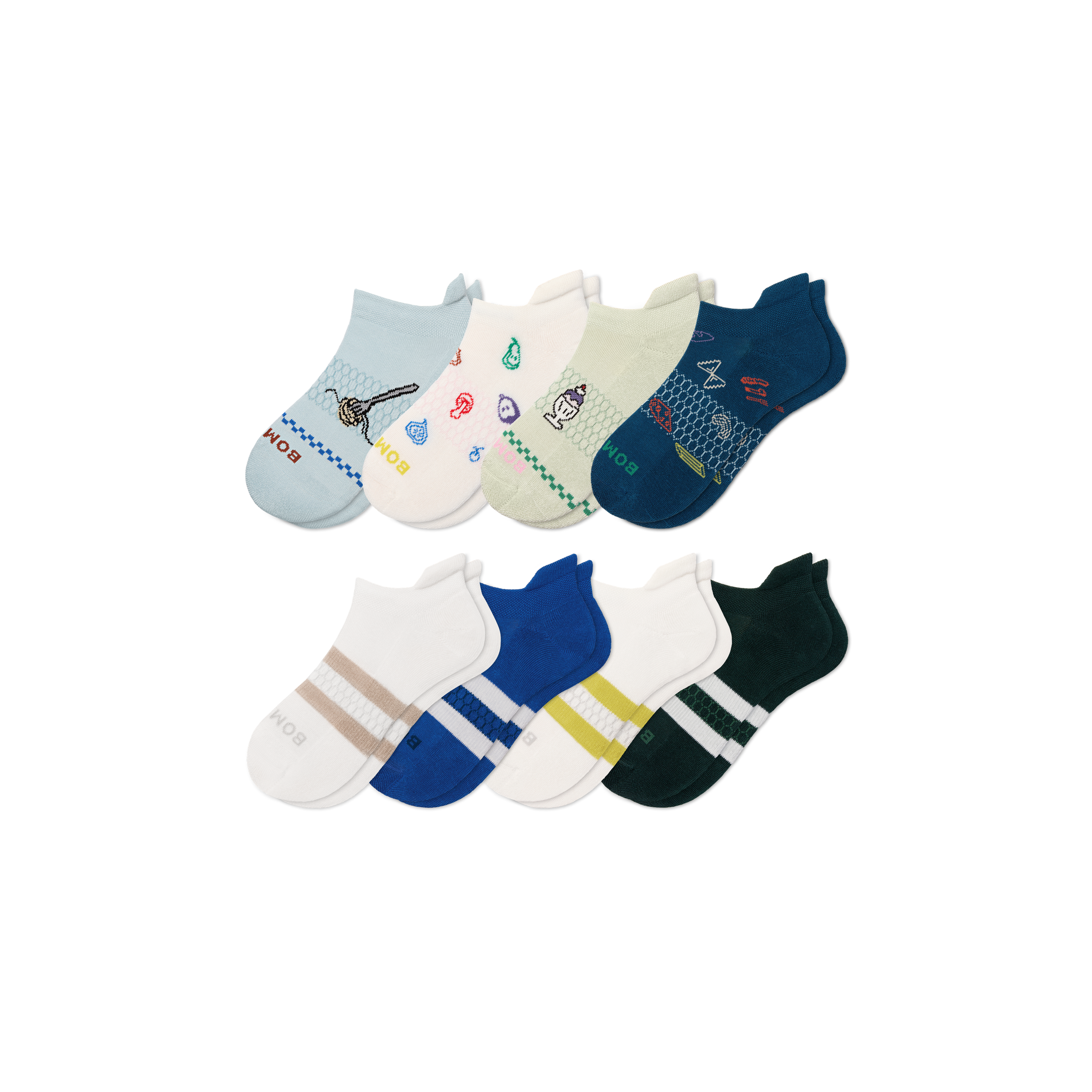 Youth Ankle Sock 8-Pack